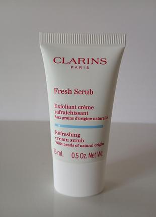 Скраб для обличчя clarins fresh scrub, 15 мл