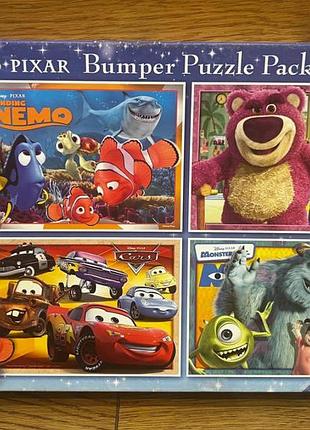Набір пазлів disney pixar 3х100 деталей від ravensburger , вік 6+