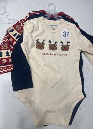 Боді з новорічним принтом рерсо