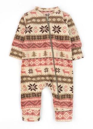 Комбінезон теплий для малят на блискавці , 62 - 92 см