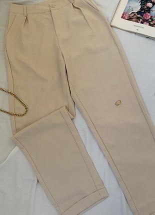 Бежевые брюки 4
