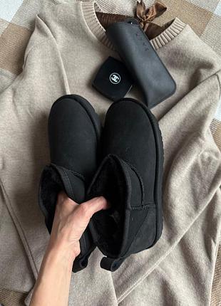 Ugg classic ultra mini black уггі