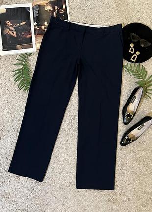 Класичні темно-сині прямі брюки #185/21