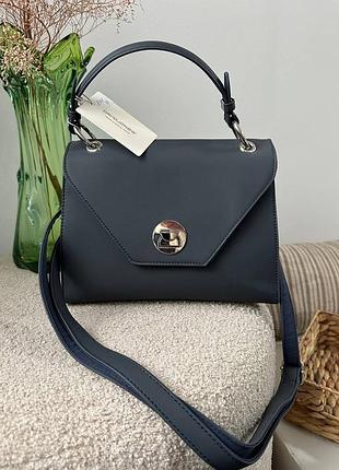 Класична сумка крос боді david графітового кольору jones оригінал