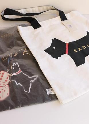 Сумка шопер radley, лондон, біла і чорна, нові