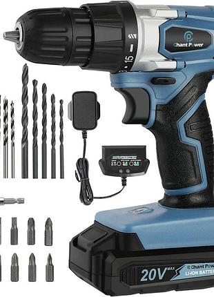 Электрическая дрель-шуруповерт\шуруповерт с литий-ионным аккумулятором 20 вольт 30 вт электрическая дрель