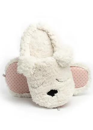 Пушистые домашние тапочки