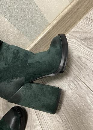 Замшеві сапоги демісезон
