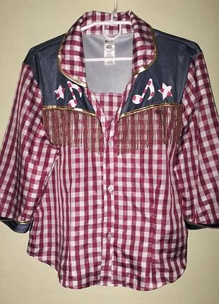 Женская карнавальная блуза в стиле кантри ковбой