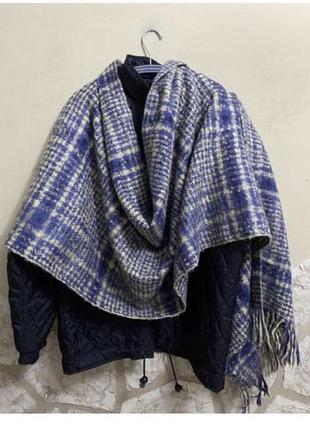 Шарф женский теплый в клетку