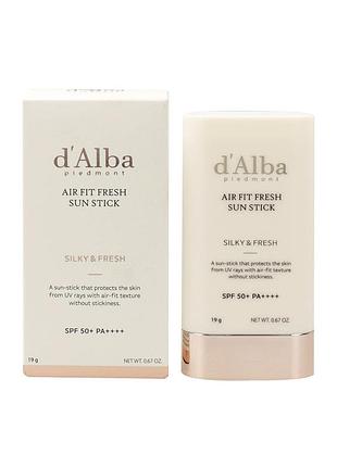 Сонцезахисний стик мінеральний d'alba air fit fresh sun stick 19 г