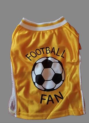 Платье футболка костюм для маленькой собаки primark желтый с футбольным мячом