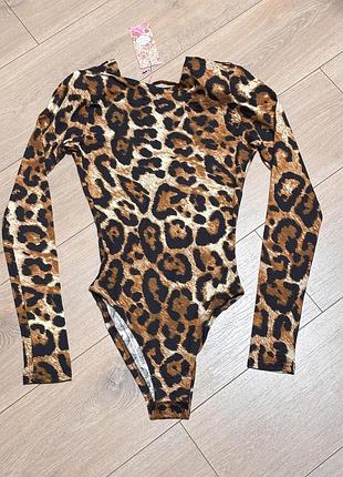Боді жіноче леопардовий принт розмір s