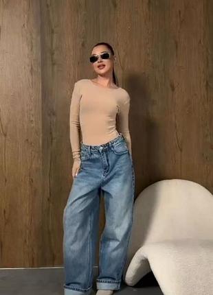 Жіноче тепле термо кашемірове трикотажне боді бодік