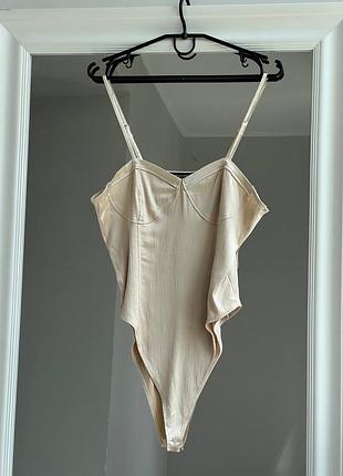 Базовий сатиновий боді на бретельках