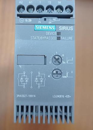 Устройство плавного пуска siemens sirius 3rw30 32а 300в