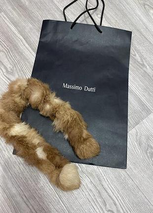 Шарф воротник из натурального меха