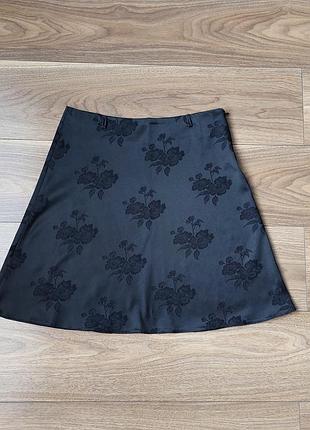 Юбка-клеш с цветочным узором