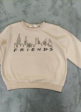 Стильна,брендова кофта,батник,світшот на флісі для дівчинки 11-12 р-h&m