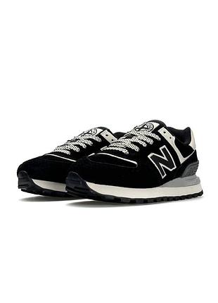 🌺женские кроссовки new balance x stone island black white