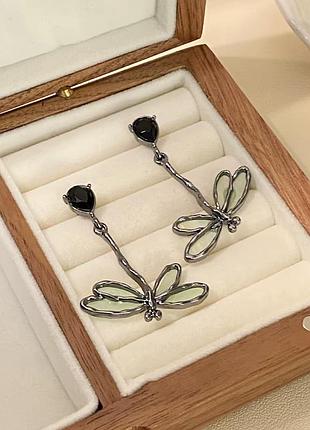 Серьги бабка бабочка