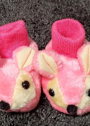 Пинетки тапочки в виде мышки