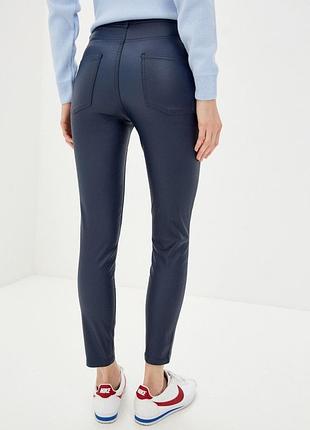 Штани calzedonia, темно-сині, блискучі, стрейч, розмір s, ідеальний стан