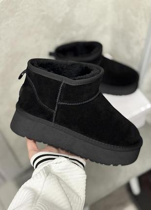 Уггі короткі натуральний замш