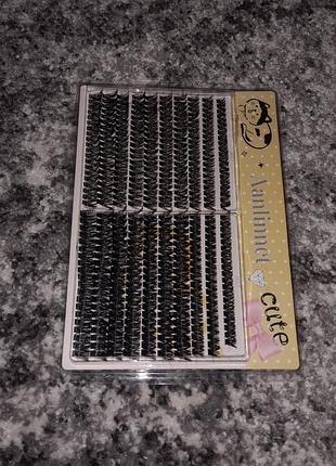 Пучковые ресницы пучки микс пучками большой набор