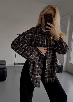 Сорочка в клітинку🤎