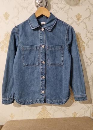 Джинсовая рубашка на рост 152 см джинсовая куртка ветровка