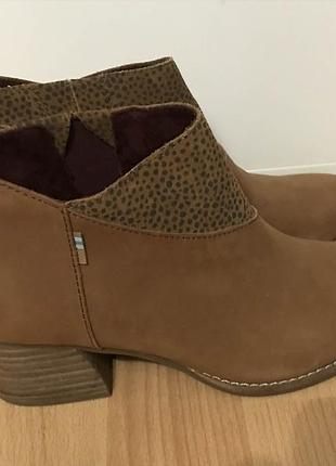 Полу сапоги toms челси натур. кожа ботинки ст.23/23,5см