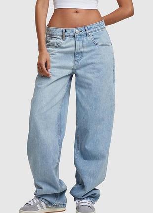 Голубі широкі жіночі джинси baggy house
