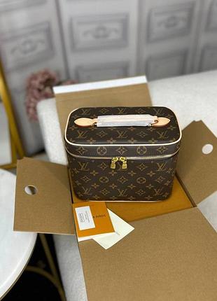 Сумка косметичка брендова з канви у середньому розмірі