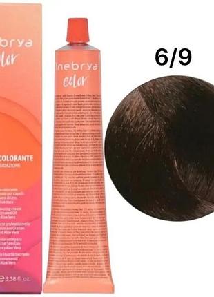 Крем-фарба inebrya сolor 6/9 з вмiстом амiаку, 100 мл