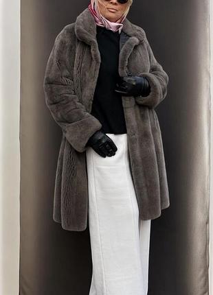 Шуба пальто норка нафа р 50