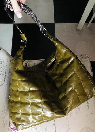 Сумка хобо olive green next 🫒🩶🤎