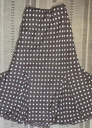 Спідниця в горошок батал