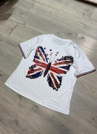 Футболка с флагом в виде бабочки р.4хл