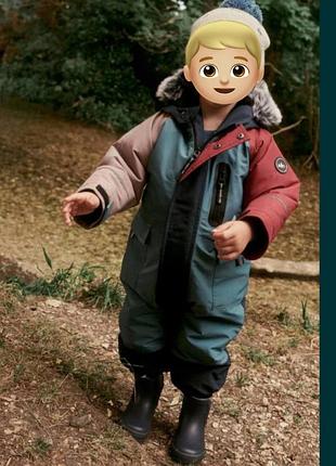 Дитячий зимовий комбінезон next 6-7 лет 122см
