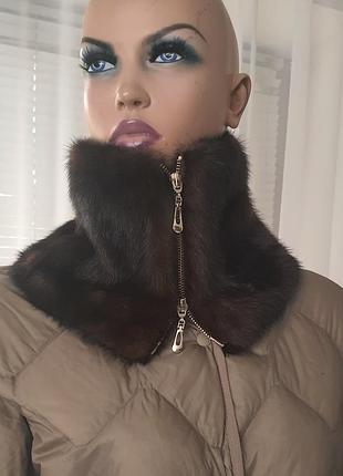 Манишка норковая martvisser herланды шарф воротник норковый