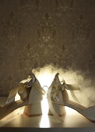 Туфли 37-38 размер, стелька 24см.
одевала один раз на свадьбу, очень удобные, на одном туфельке есть маленький дефект (cкину фото)
750 грн.
0964694197