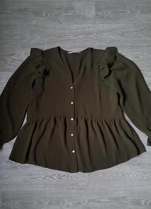 Блуза женская с рюшами, размер м-l