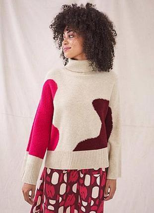 Шерстяний светр оверсайз white stuff вовняний розмір м л