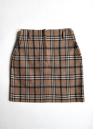 Спідниця в клітинку sandro як барбері вовна
