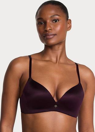 Комплект білизни безшовний з пуш-ап so obsessed , кольору зимового вина від бренду victoria's secret 🇺🇸 оригінал