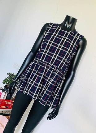 Zara trafaluc топ-баска в клетку с открытой спиной