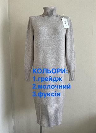 Стильное,базовое теплое платье-свитер,с кашемиром
