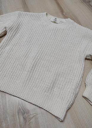 Красивый свитер oversize, кофта h&amp;m, свитер вязка на 6-8 лет