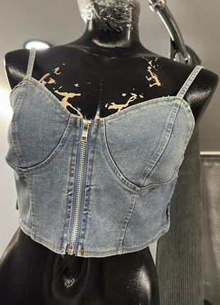 Джинсовый топ